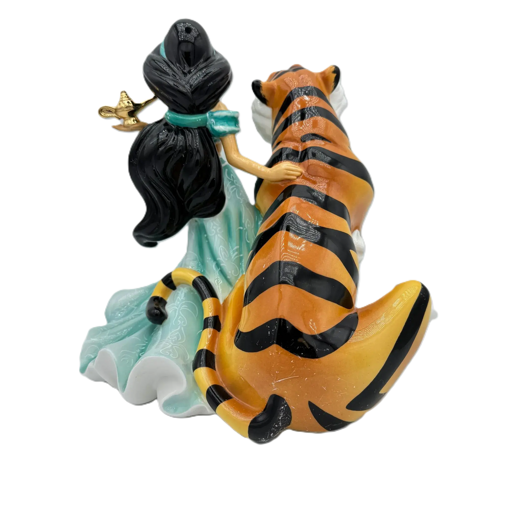 English Ladies Disney Aladdin Princess Jasmine & Rajah Figurine