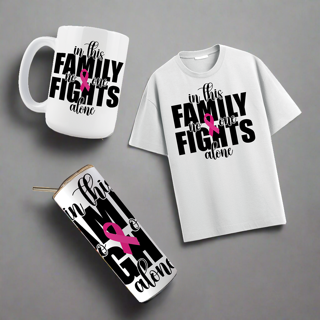 Multi Product Use - Digital Sublimation Designs - Breast Cancer Awareness
