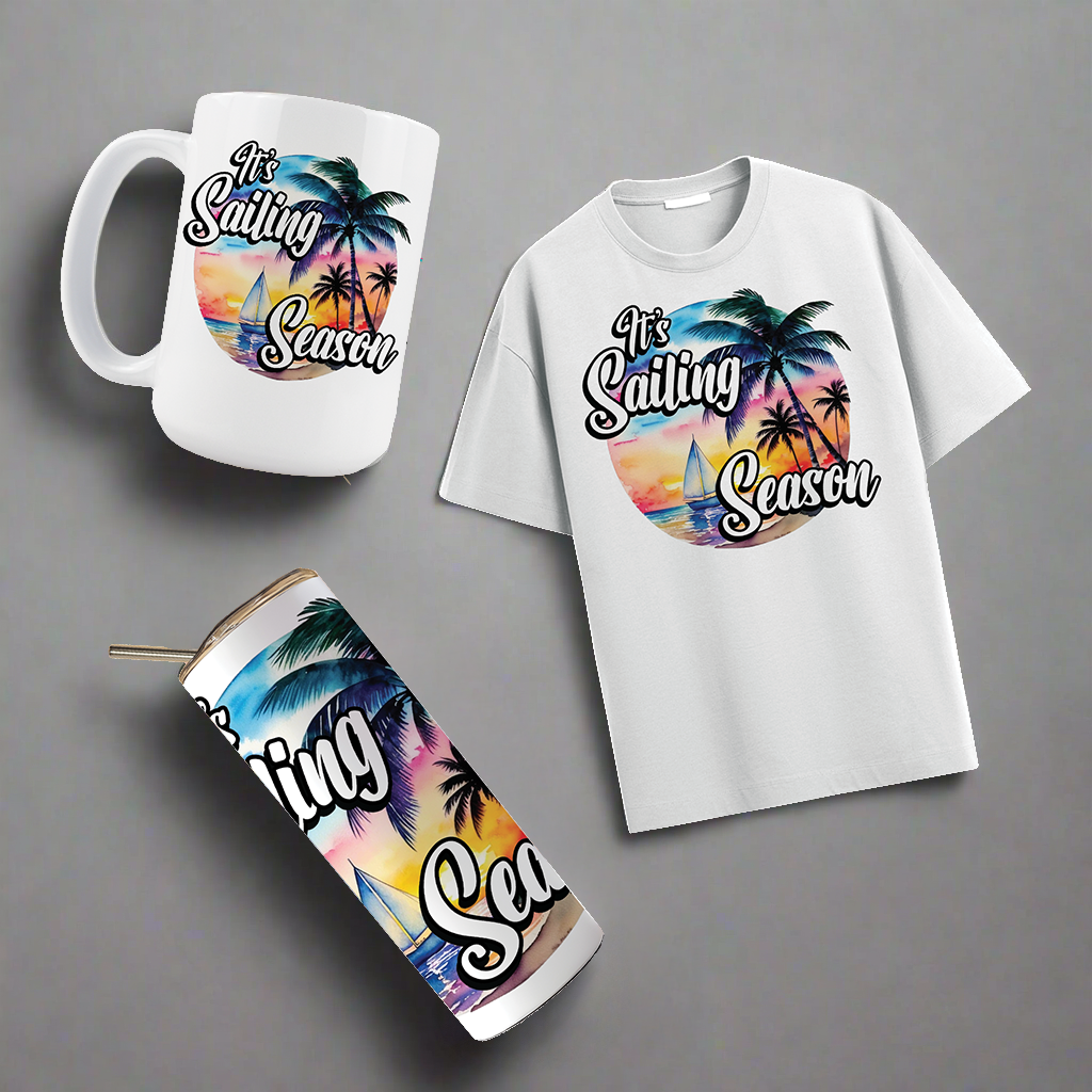 Multi Product Use - Digital Sublimation Designs - Vibrant Beach