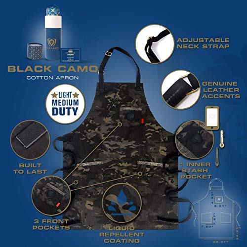 The Kitchen Rambo | Dark Camo Professional Chef's Kitchen Apron | Dalstrong ©