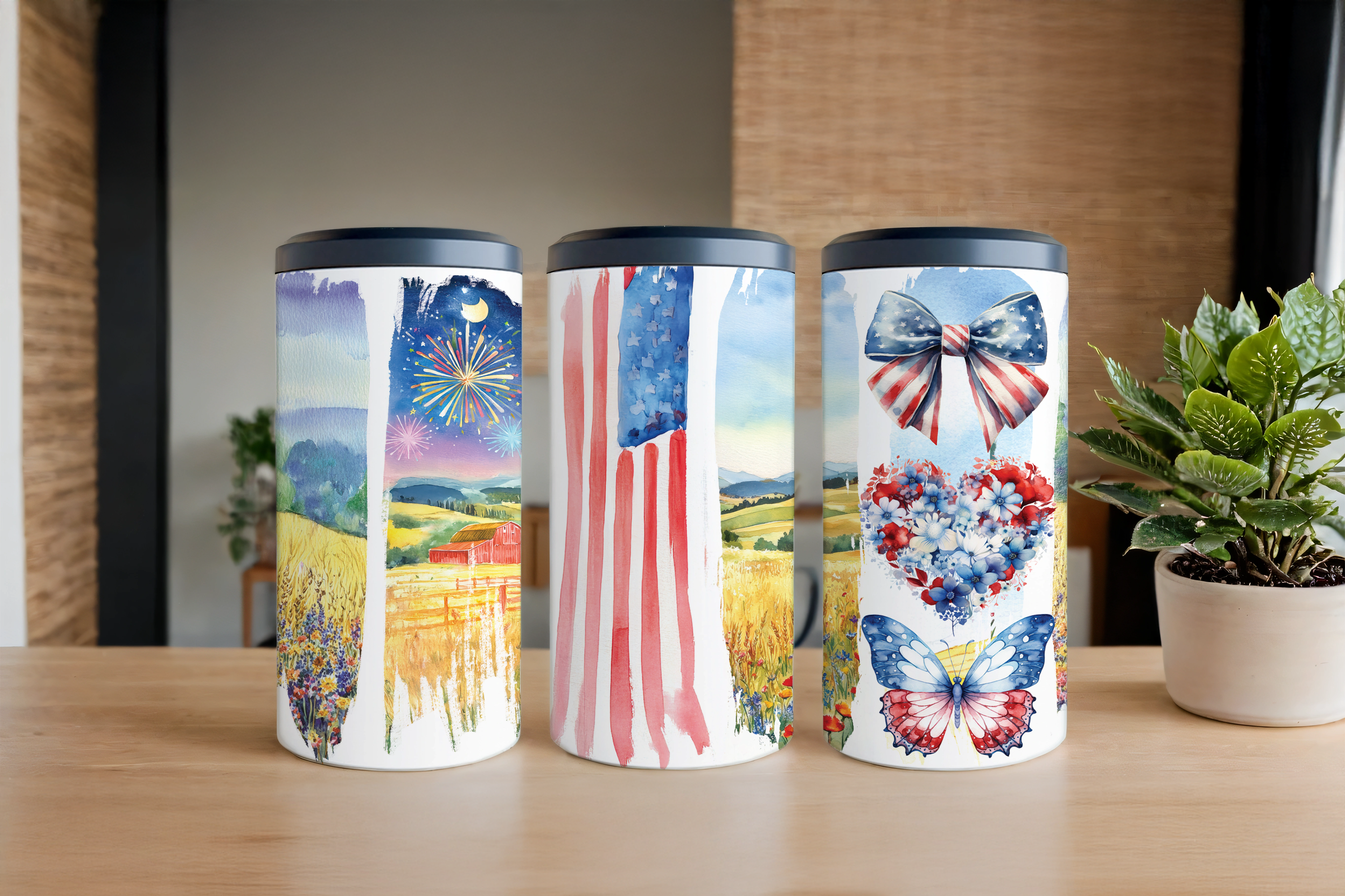 Assorted Ready to Press Sublimation Tumbler Prints (14 Pack) - Fourth of July