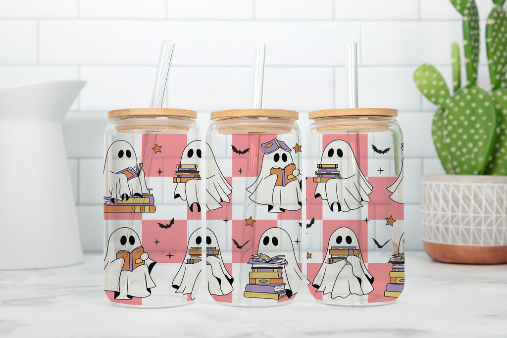 Assorted Ready to Press Sublimation - Spooky Glass Can Wraps