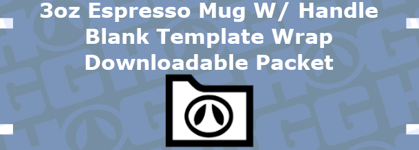 3oz Espresso Mug With Handle Wrap Template