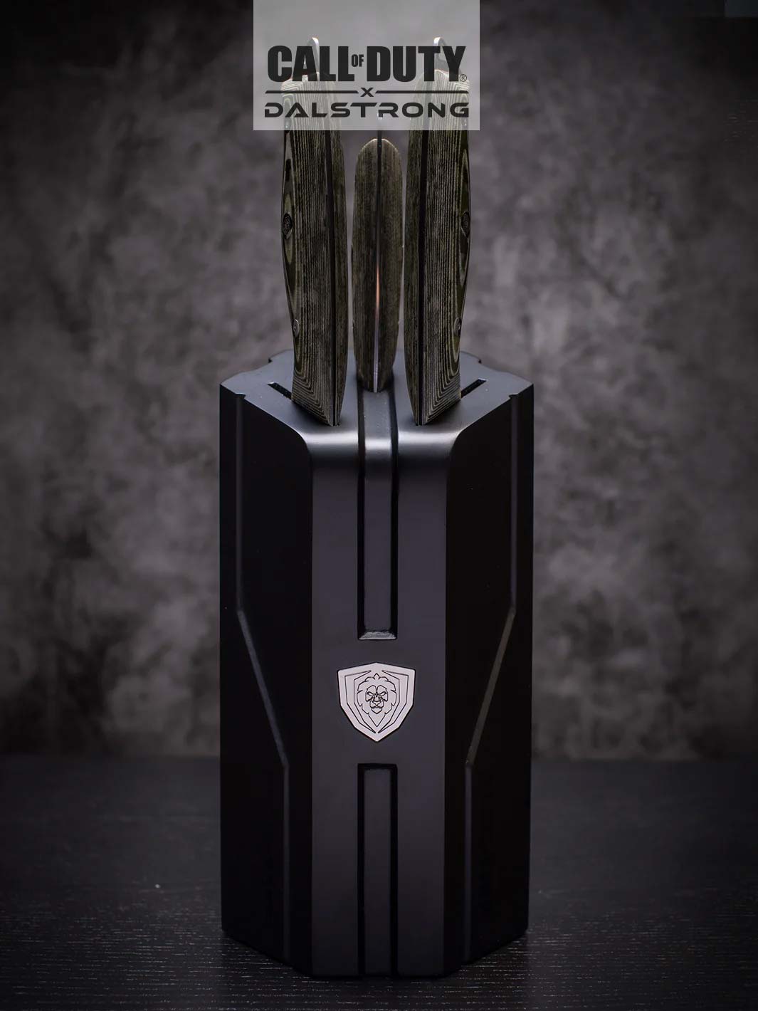 3-Piece Knife Set with Block | Call of Duty © Edition | Rubberwood Knife Block | EXCLUSIVE COLLECTOR SET | Dalstrong ©