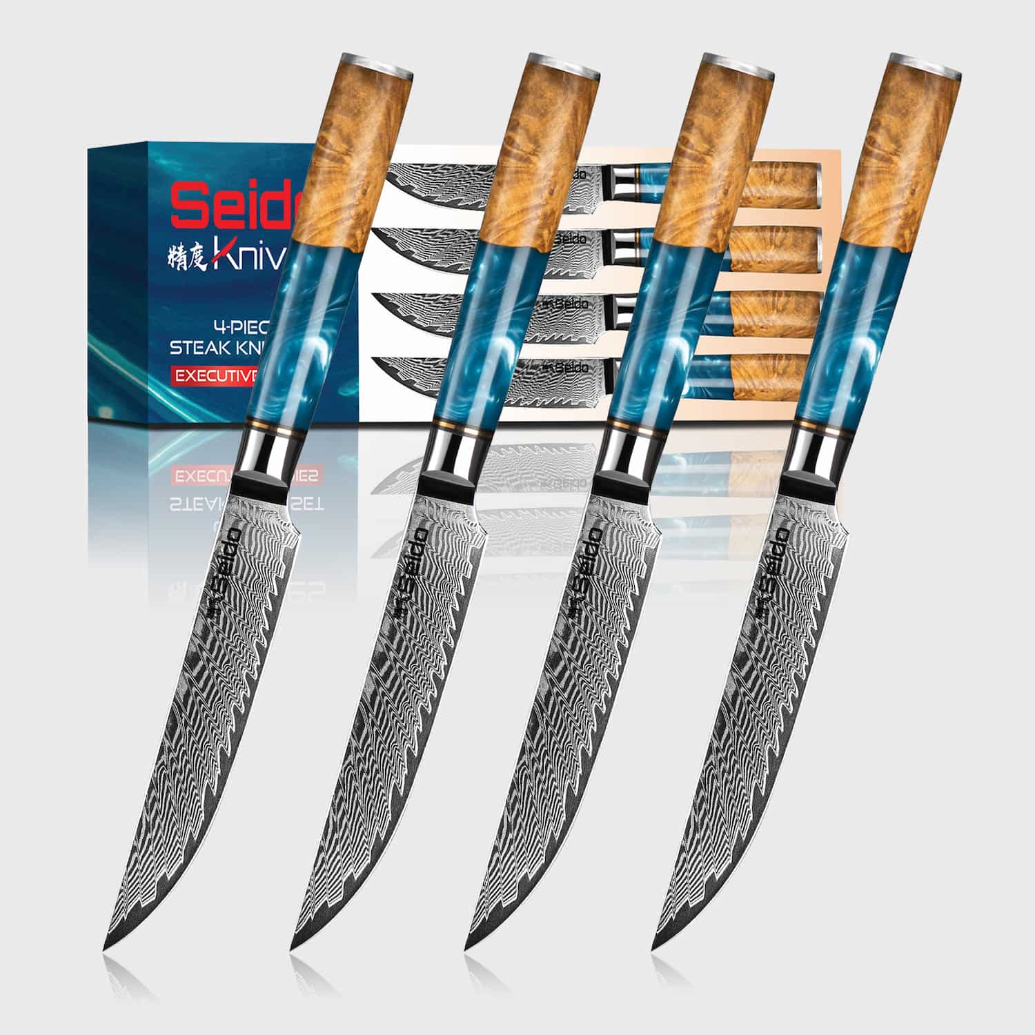 Executive Straight Edge Steak Knives