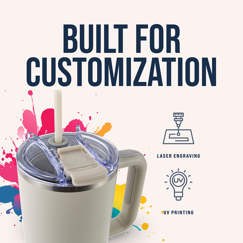 40oz Powder Coated Big Swig Tumbler Case (24 Units)