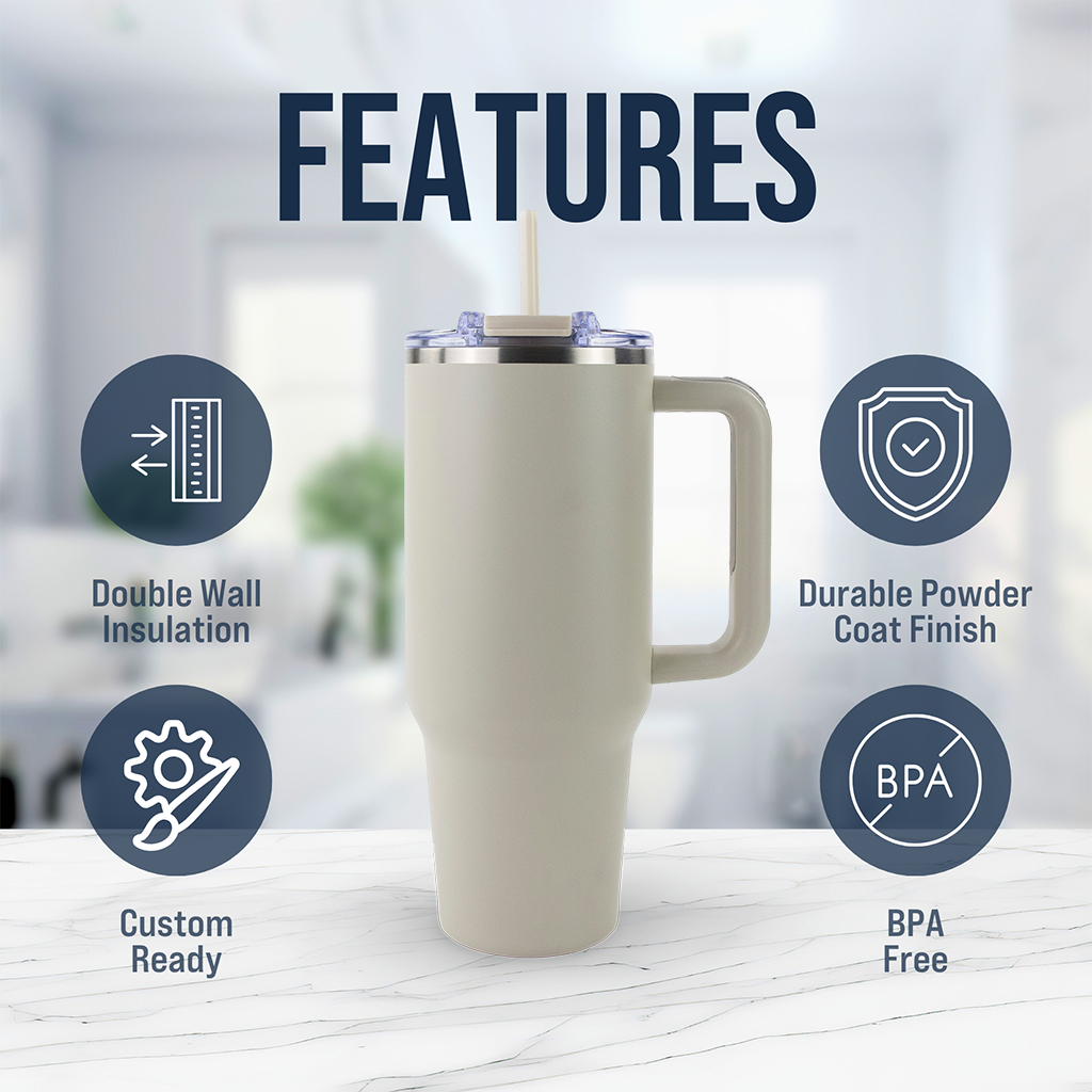 40oz Powder Coated Big Swig Tumbler
