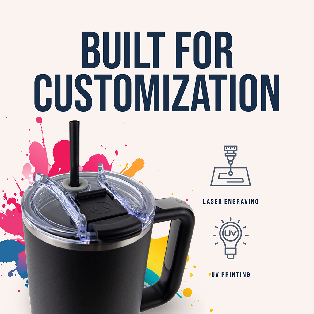 40oz Powder Coated Big Swig Tumbler Case (24 Units)