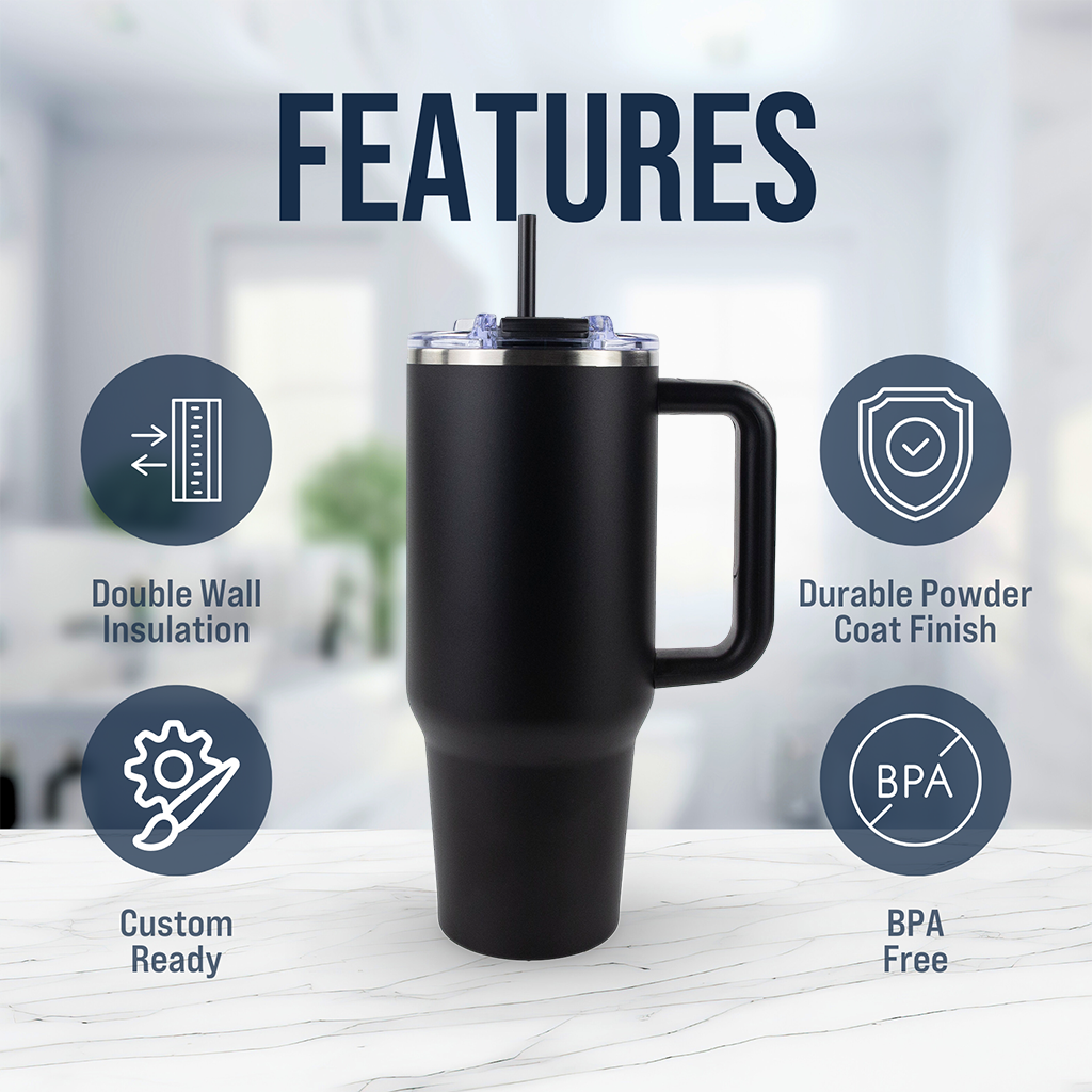 40oz Powder Coated Big Swig Tumbler