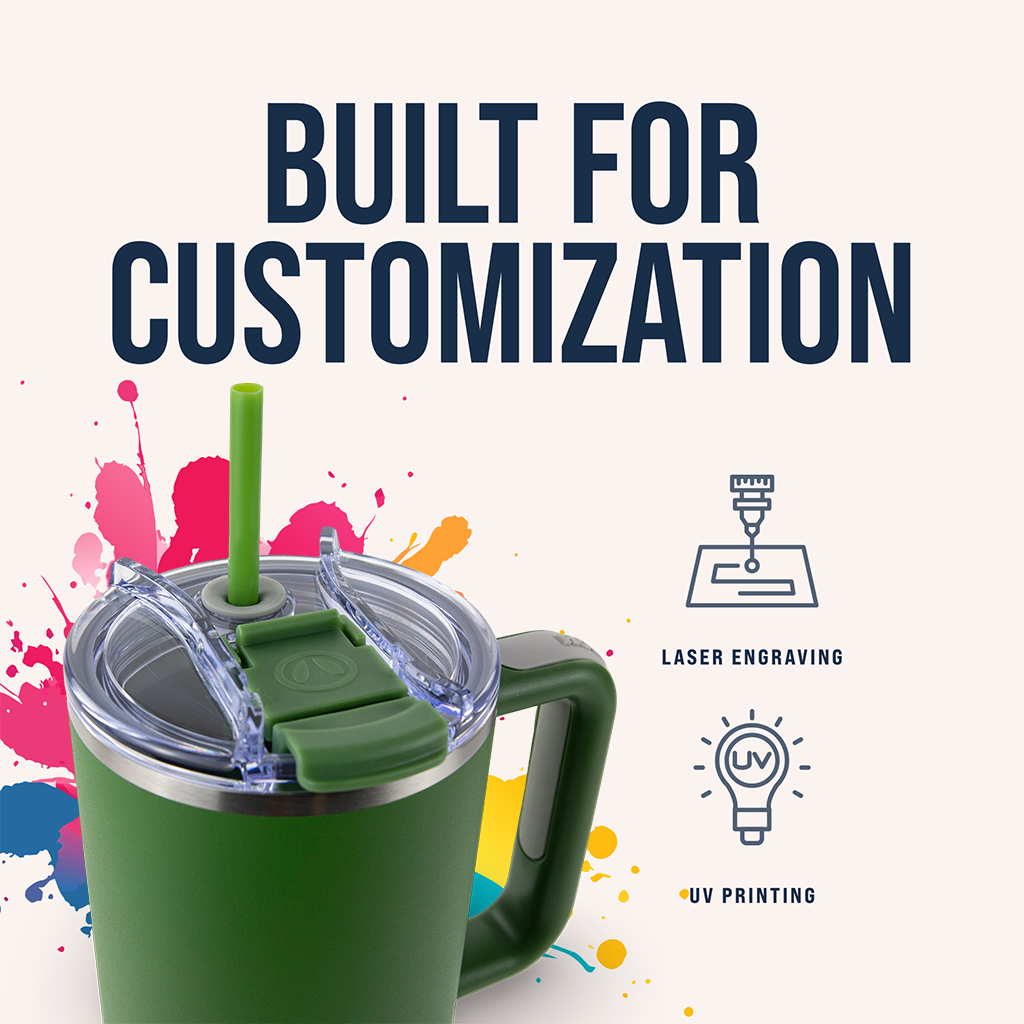 40oz Powder Coated Big Swig Tumbler