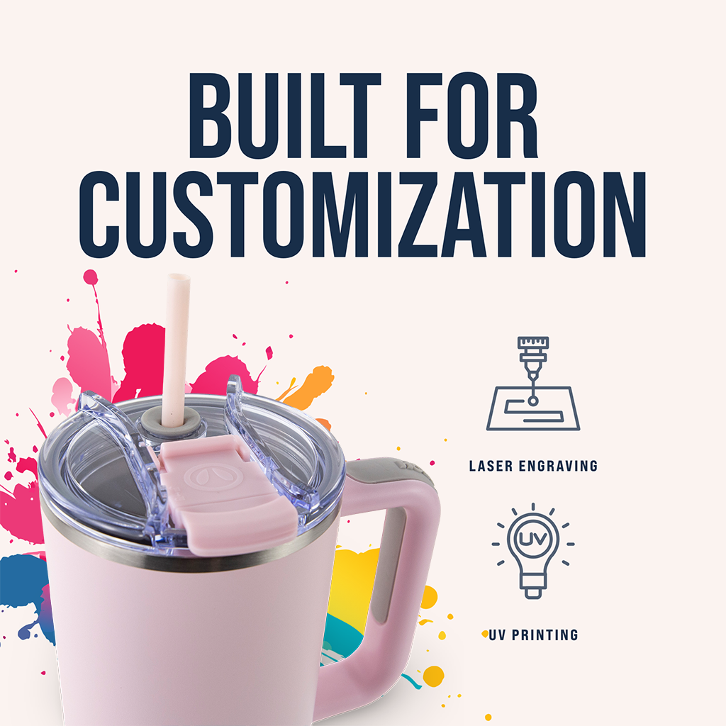 40oz Powder Coated Big Swig Tumbler Case (24 Units)