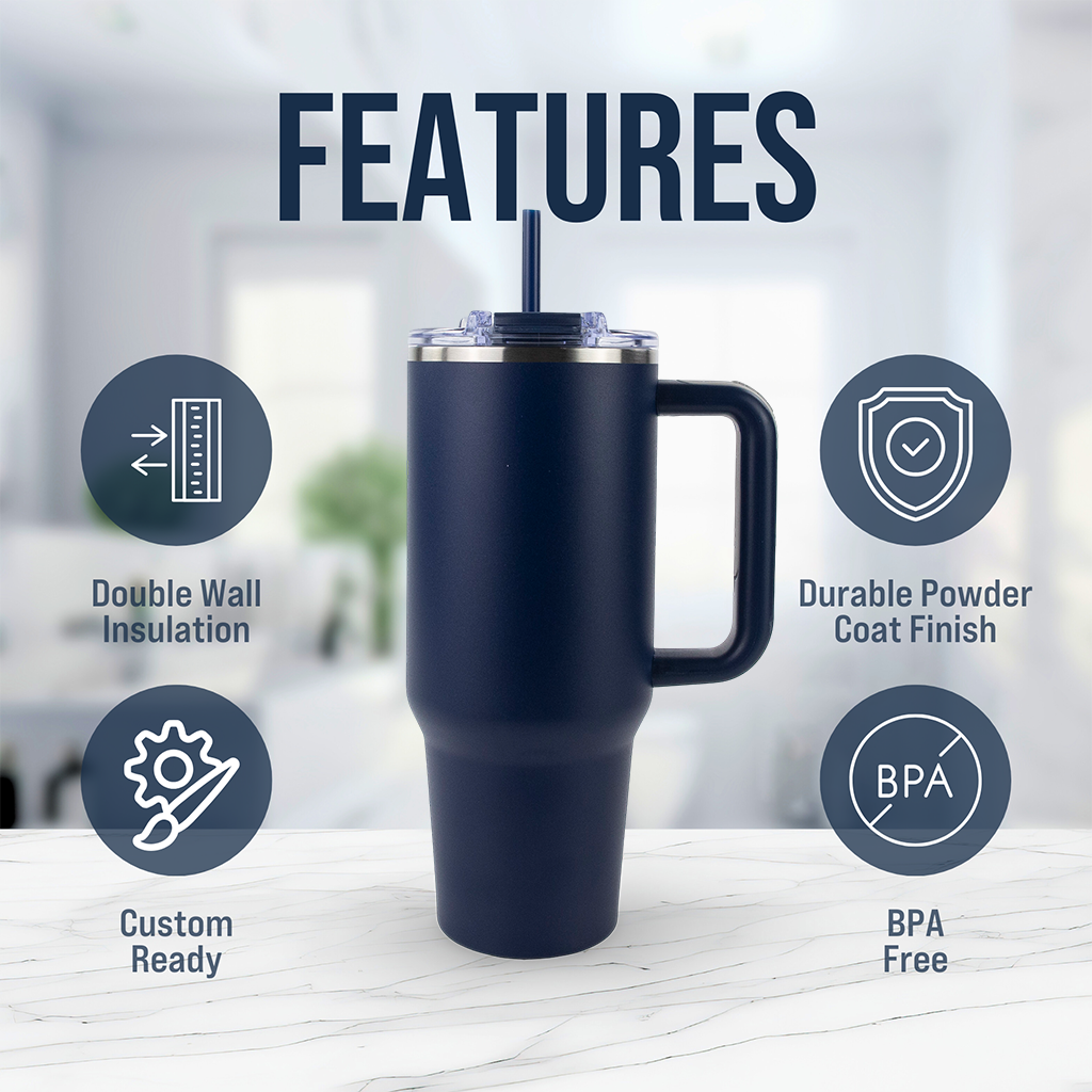 40oz Powder Coated Big Swig Tumbler