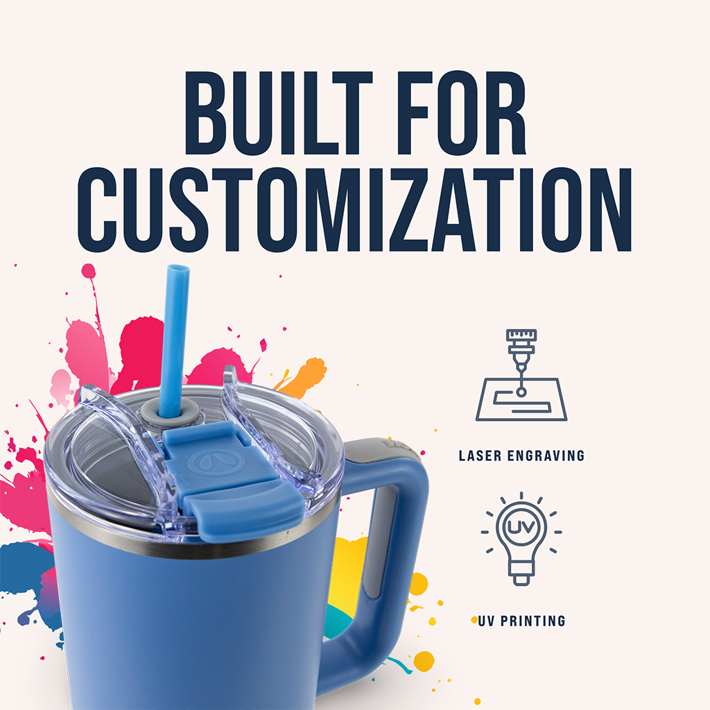 40oz Powder Coated Big Swig Tumbler