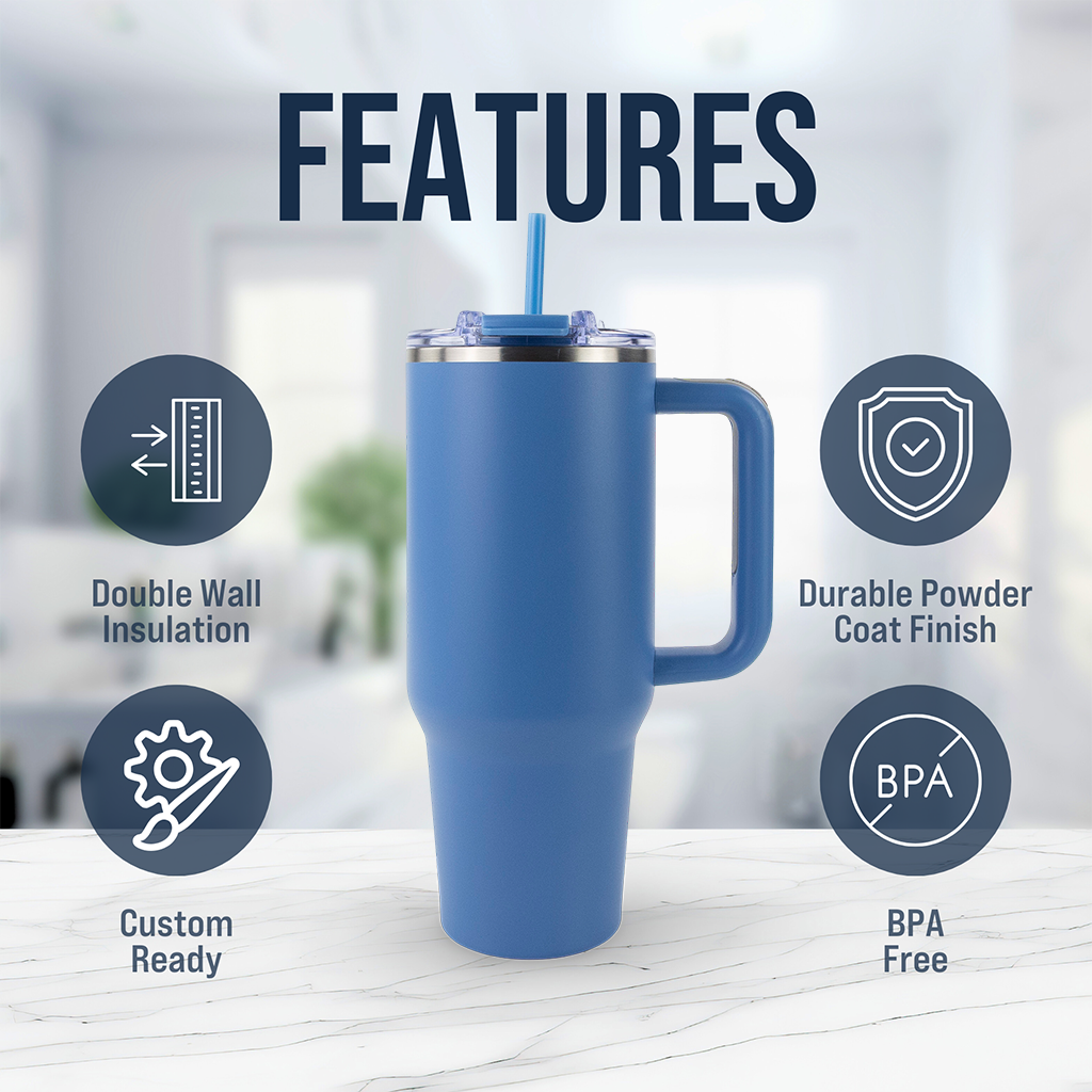 40oz Powder Coated Big Swig Tumbler