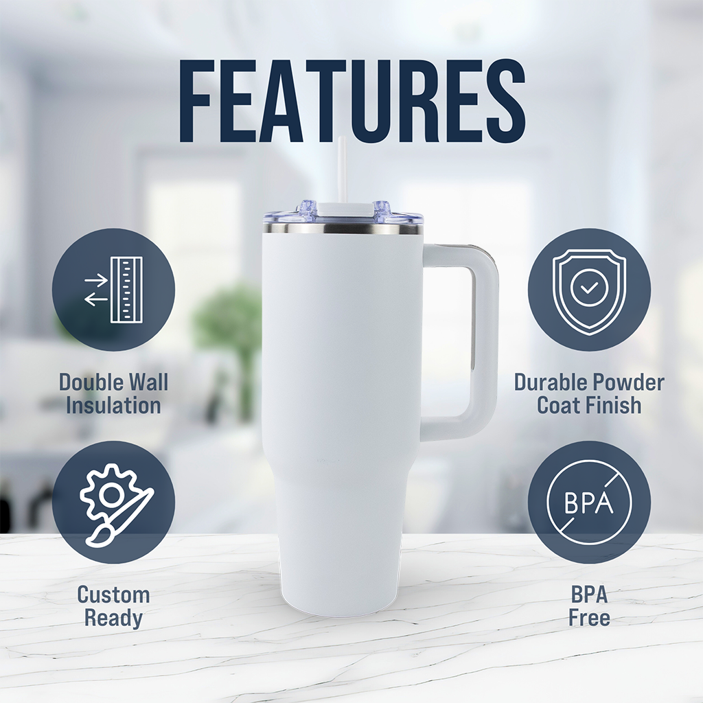 40oz Powder Coated Big Swig Tumbler