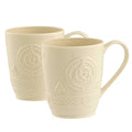 Belleek Classic Celtic 10oz Mugs Pair