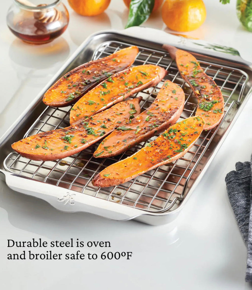 Hestan OvenBond Tri-ply Quarter Sheet Pan with Rack
