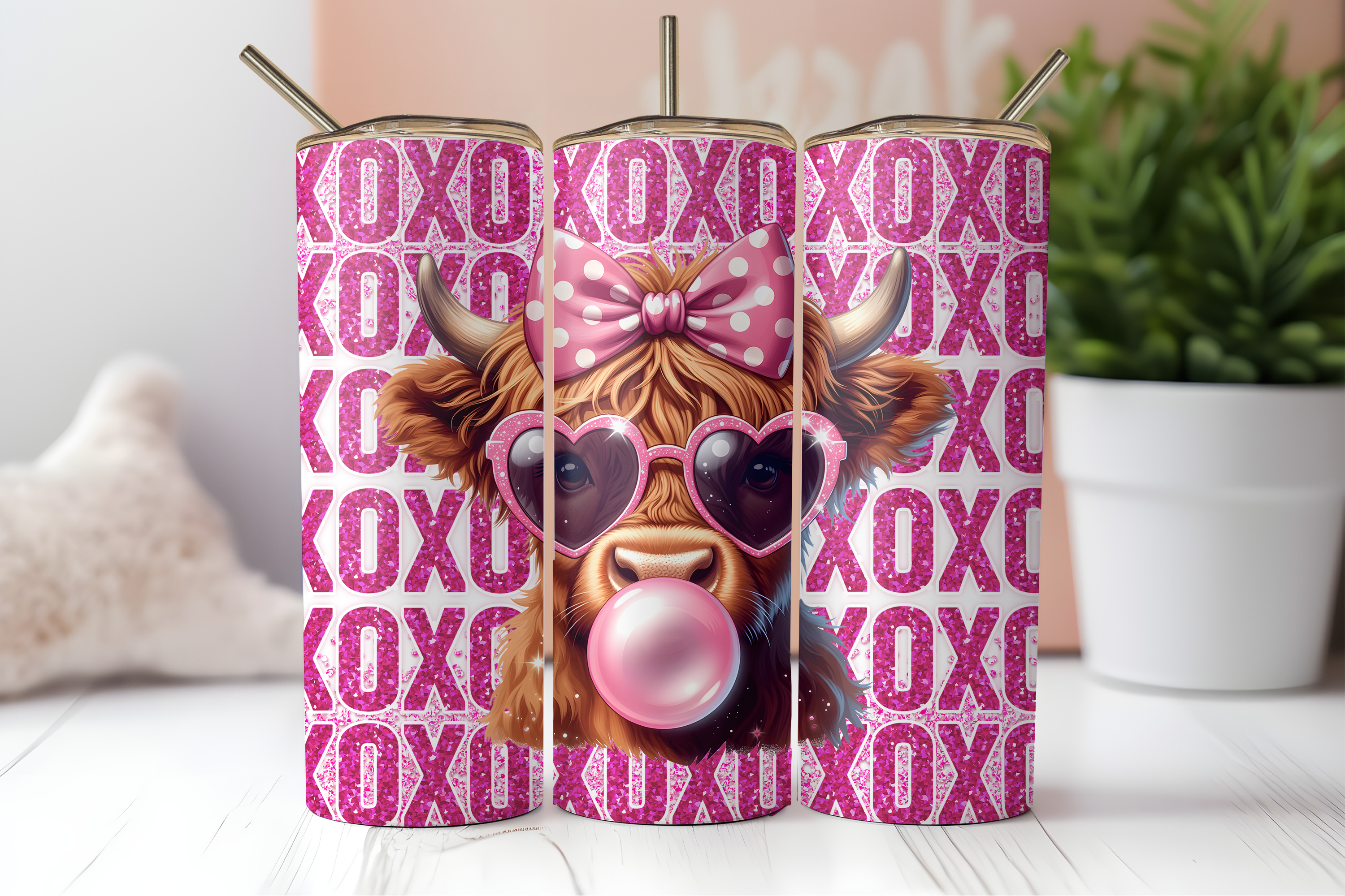 Assorted Ready to Press Sublimation Tumbler Prints (12 Pack) - Xoxo Collection
