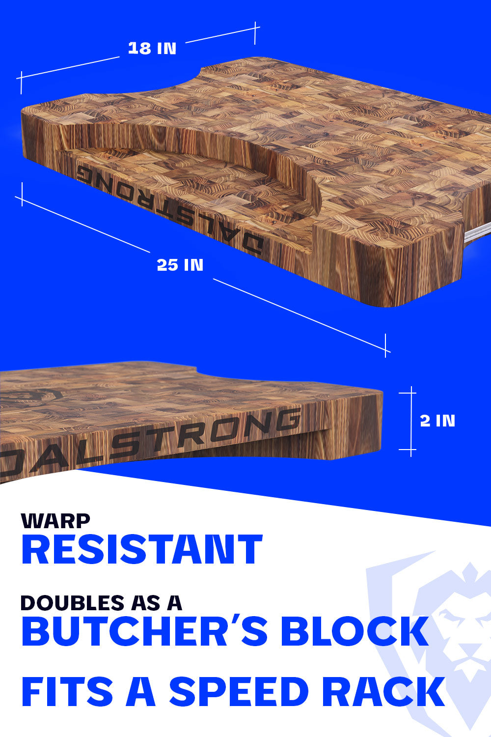 Lionswood Colossal Teak Cutting Board | Dalstrong ©
