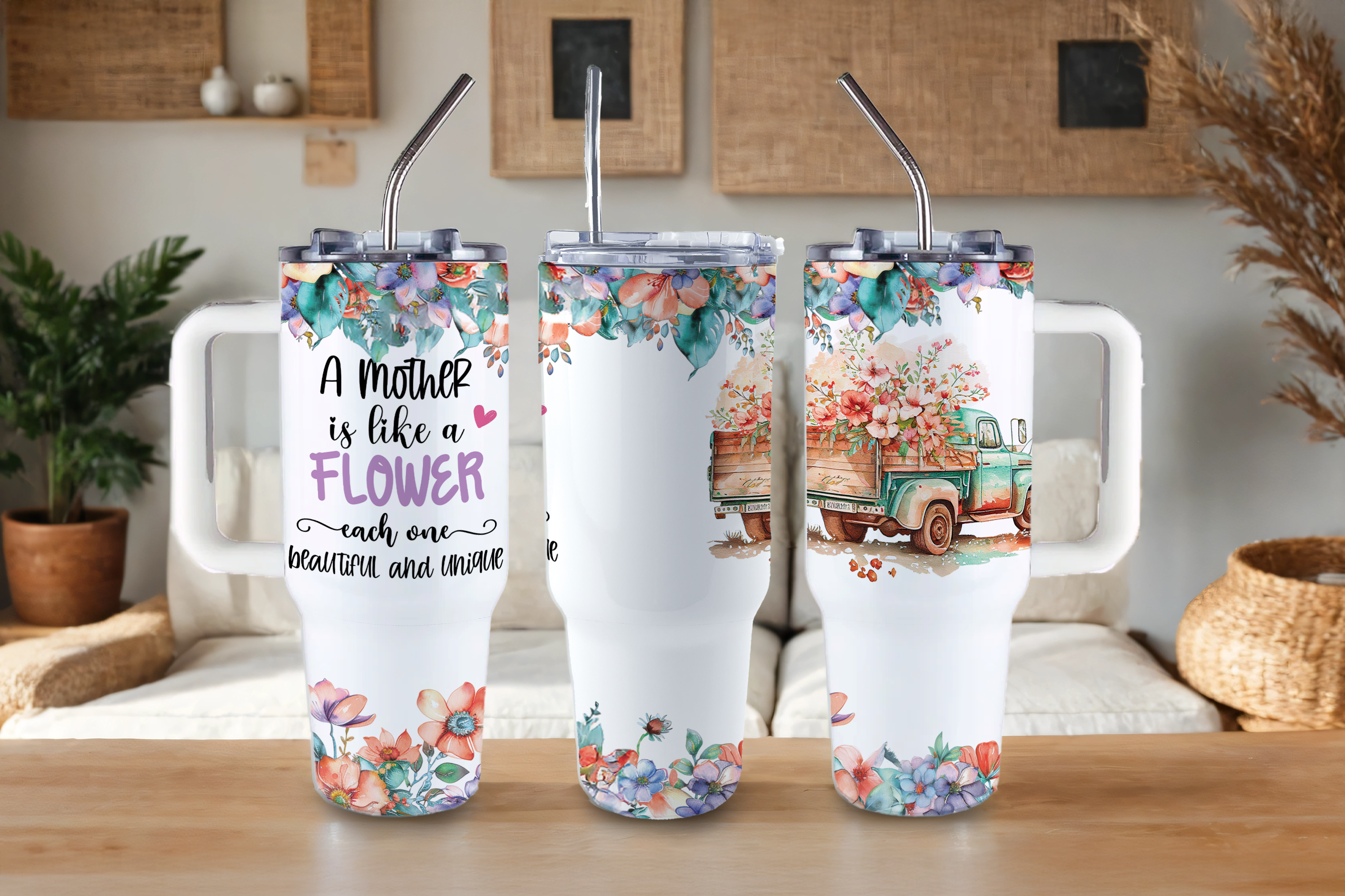 Assorted Ready to Press Sublimation Tumbler Prints (12 Pack) - Mom Vibes
