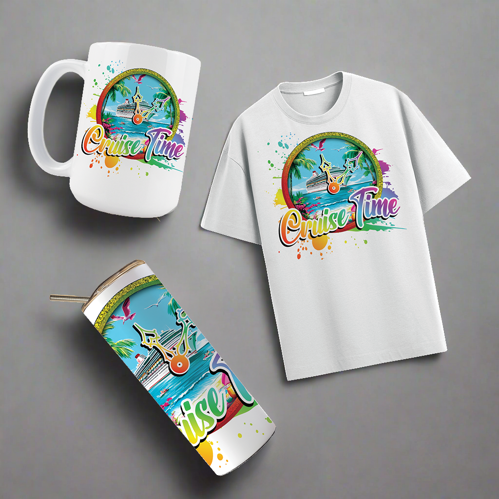 Multi Product Use - Digital Sublimation Designs - Vibrant Beach