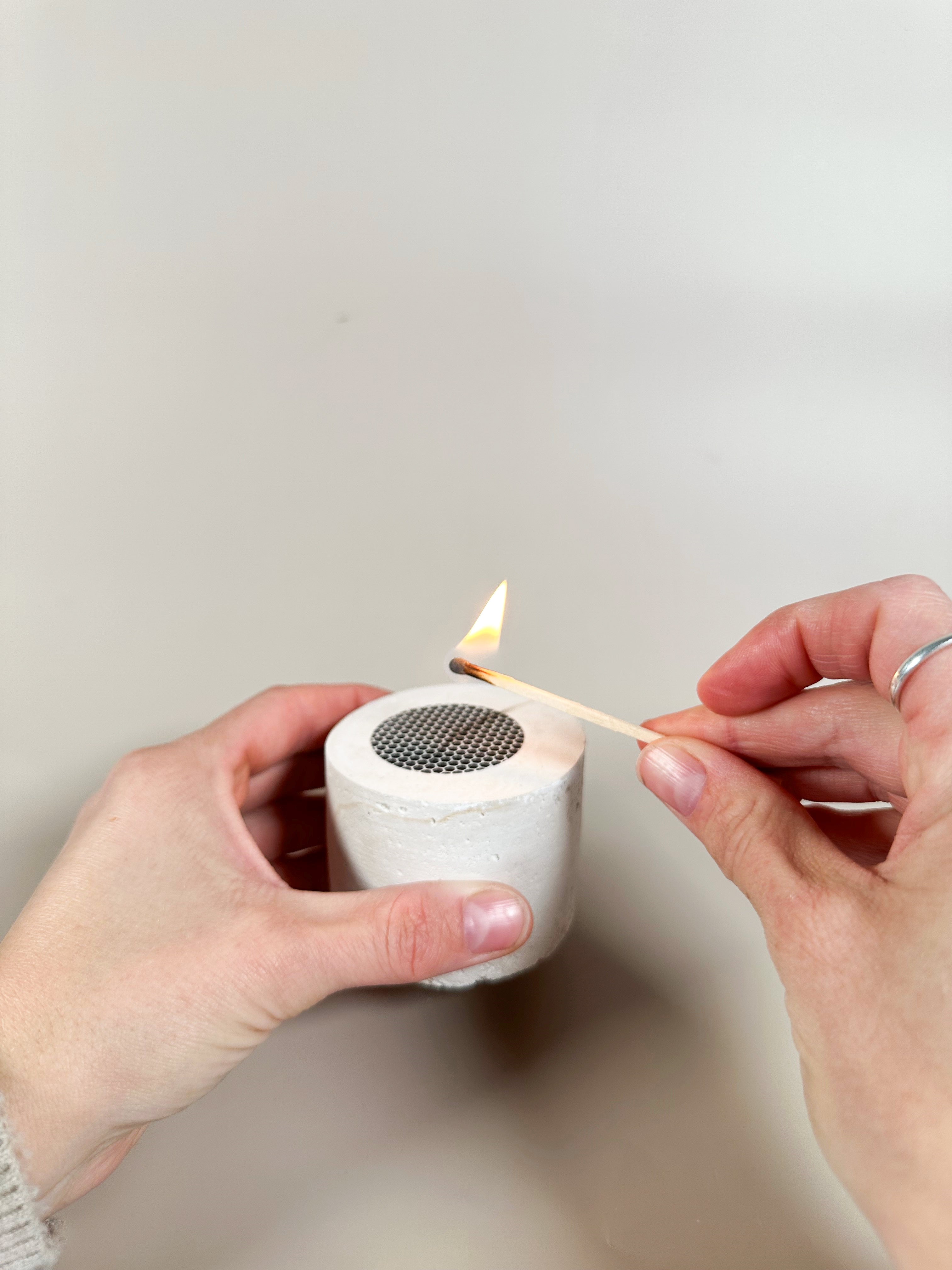 Travertine and Lava Rock Mini Candle (NEW SPRING SCENTS AVAILABLE!)