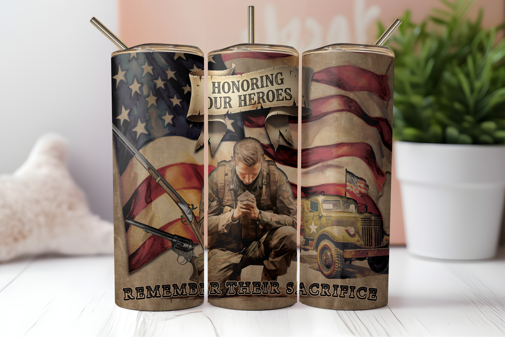 Digital Sublimation Designs - Veteran's Day Tumbler Wraps