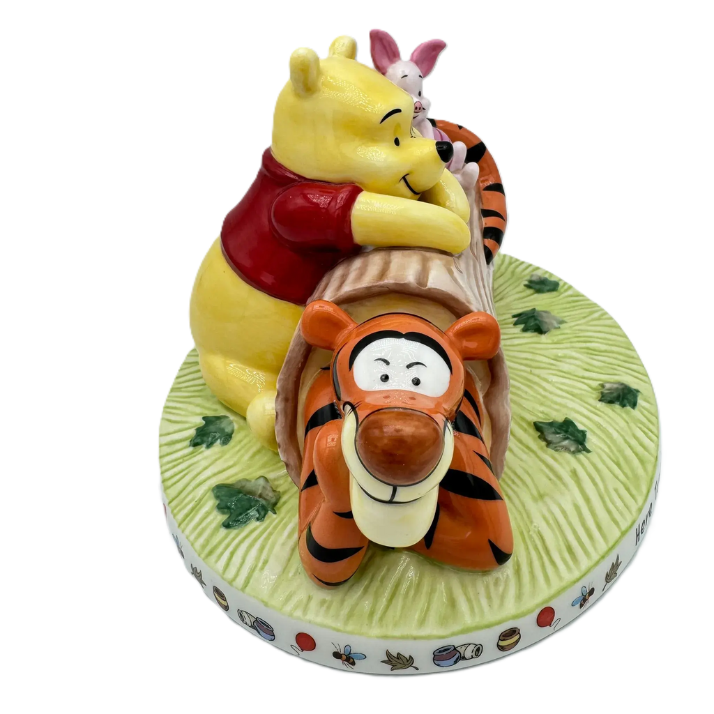 Disney Figurine Winnie the Pooh "Here Together, Friends Forever" Bone China
