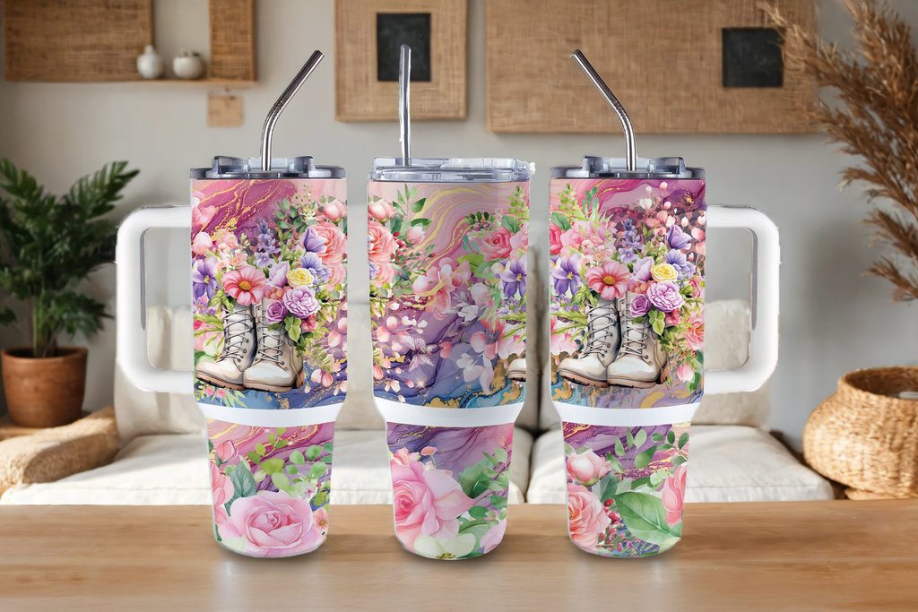 Assorted Ready to Press Sublimation Tumbler Prints (12 Pack) - Spring Bloom