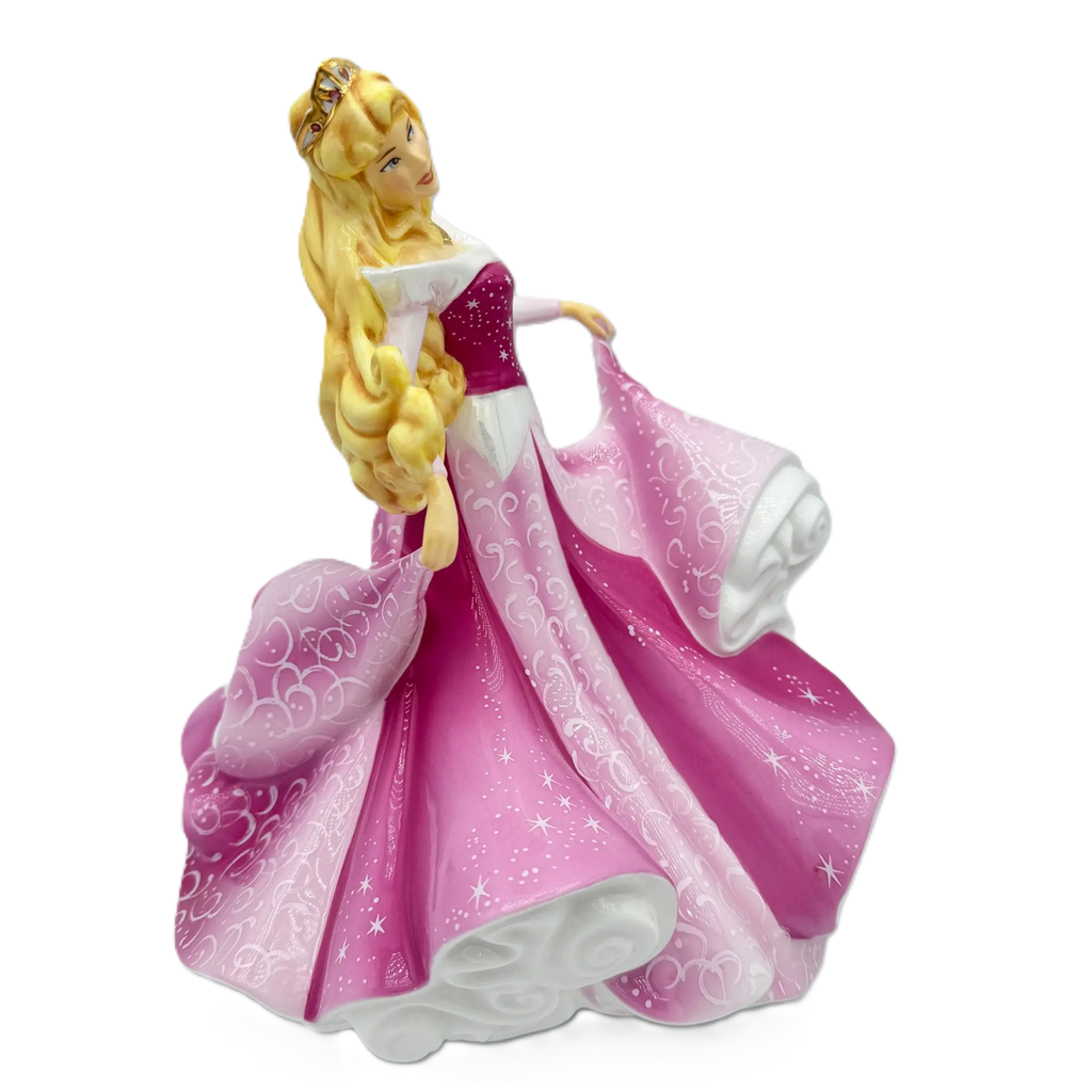 English Ladies Disney Sleeping Beauty Aurora Pink Figurine