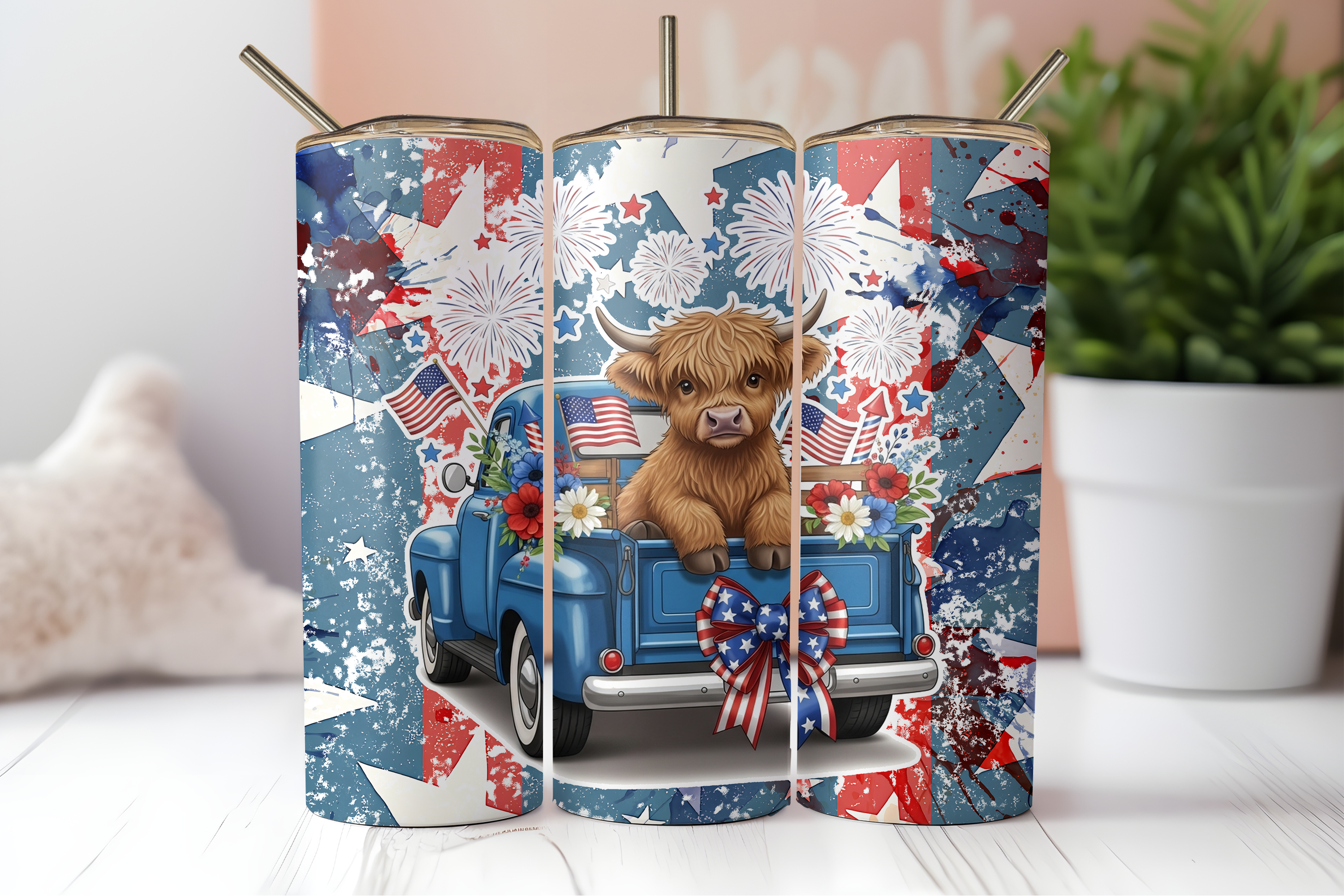 Assorted Ready to Press Sublimation Tumbler Prints (12 Pack) - America 250
