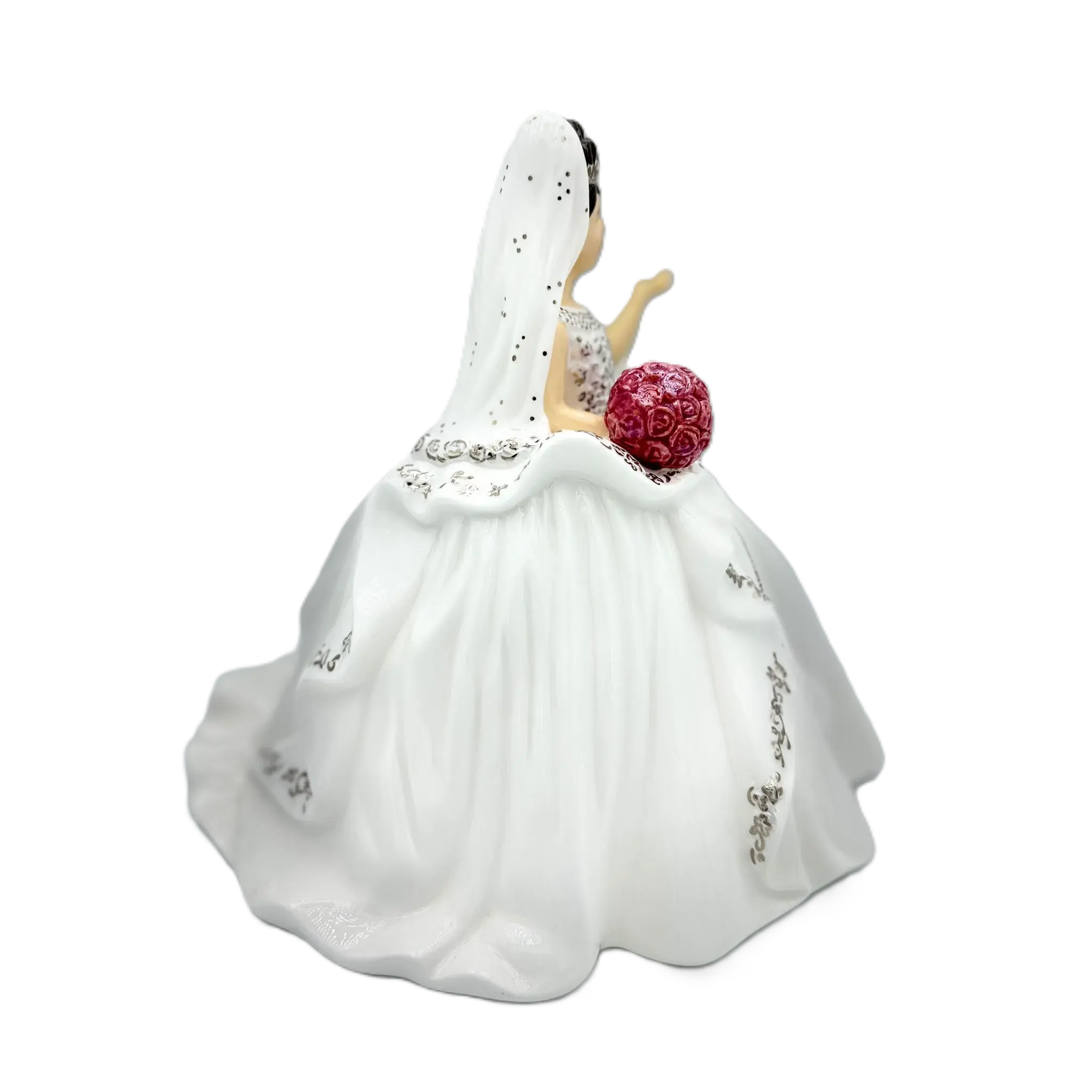 English Ladies Thelma Madine Gypsy Affection Bride Mini Figurine Brunette