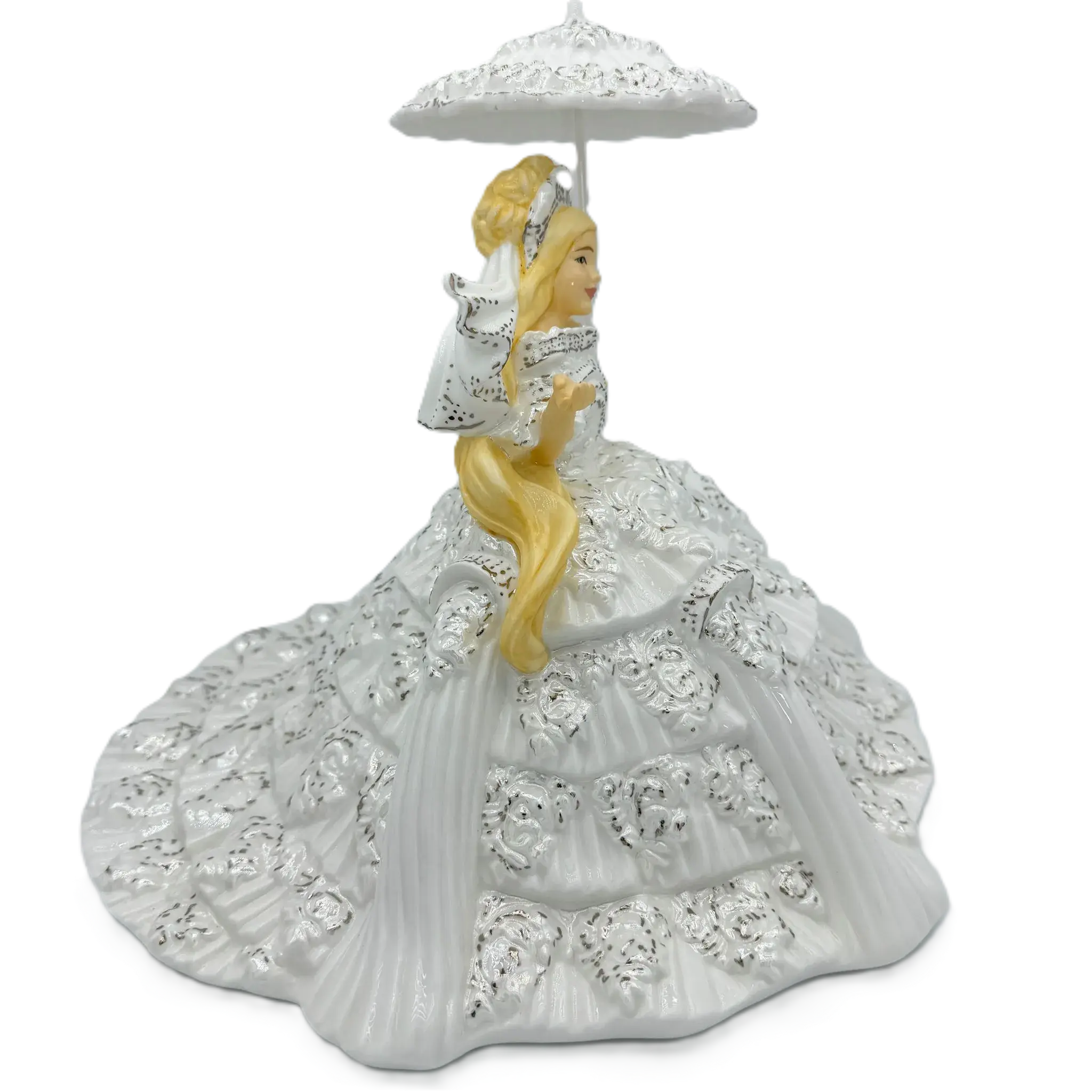 Wedding Gift Figurine – Perfect Little Princess Blonde Bone China Collectible