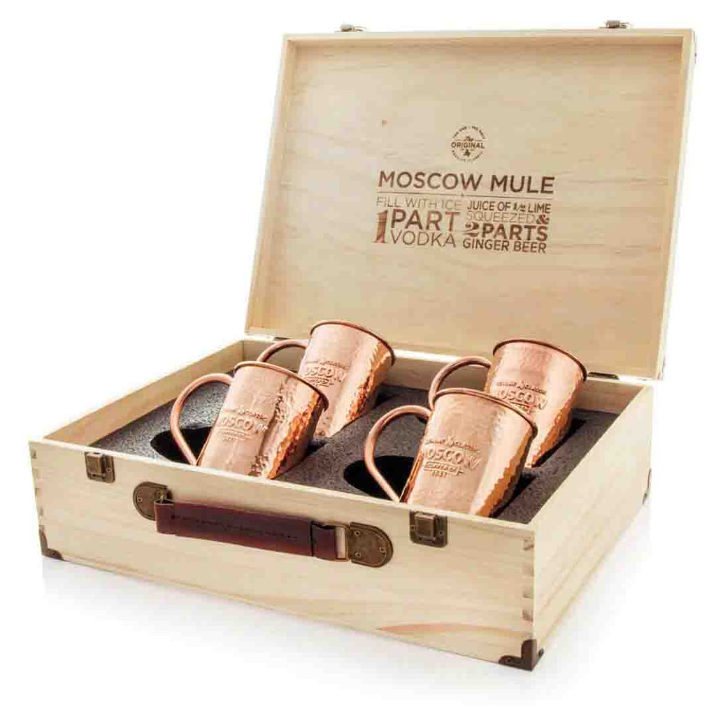 Single Monogram Gift Set of Four Mugs