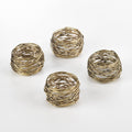 Metal Design Napkin Ring: Gold