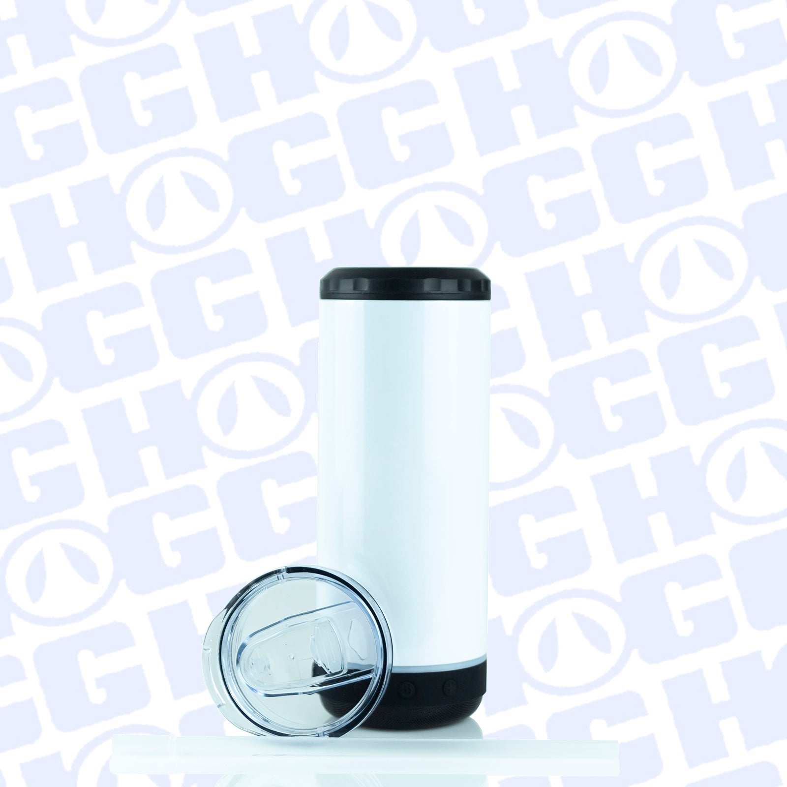 4 in 1 Sublimatable Speaker Can Cooler - Black Speaker