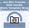 4oz Mini Traveler With Handle Wrap Template