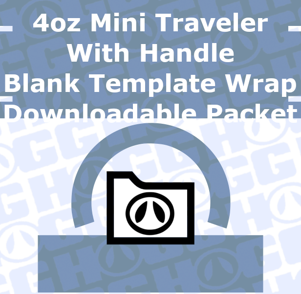 4oz Mini Traveler With Handle Wrap Template