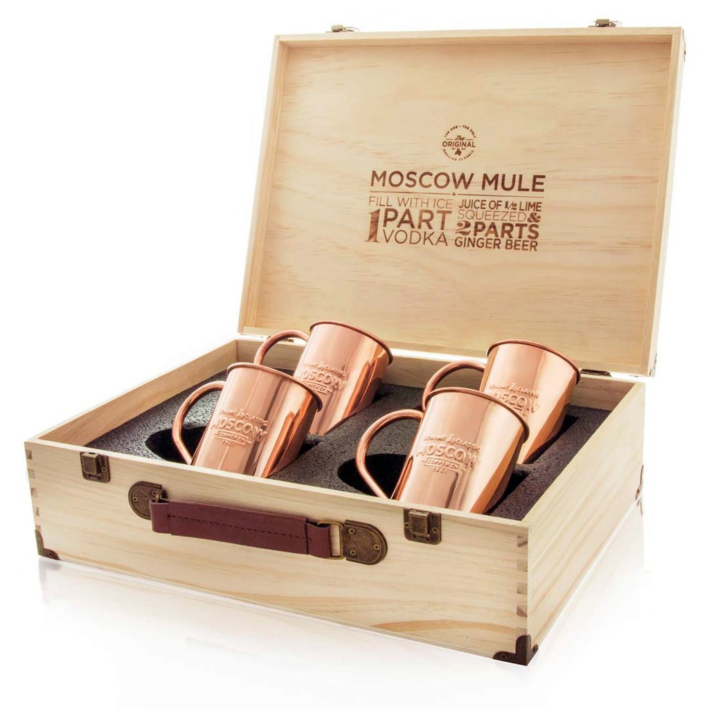 Single Monogram Gift Set of Four Mugs