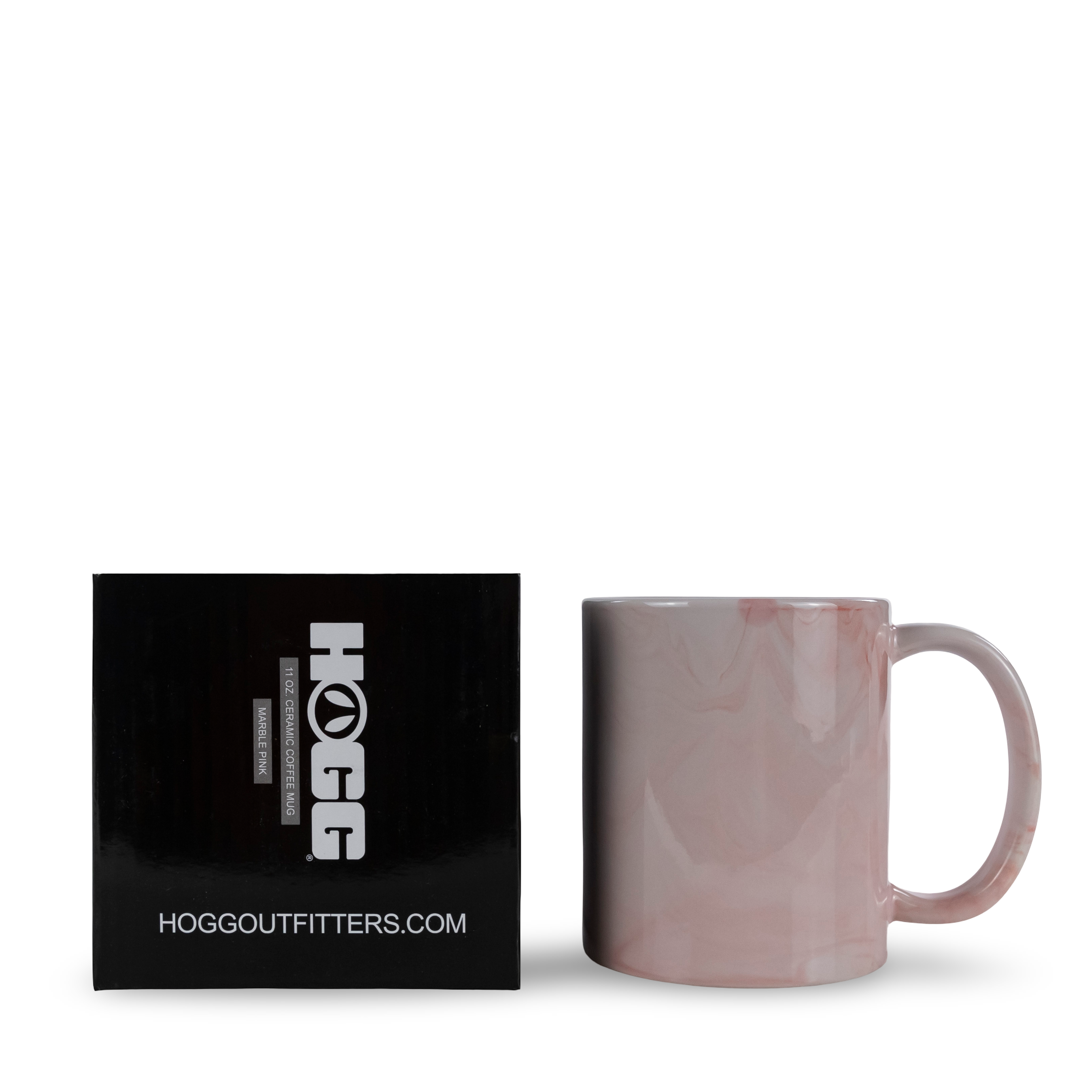 11oz Sublimatable Ceramic Coffee Mug Case (30 Units) - Marble Pink