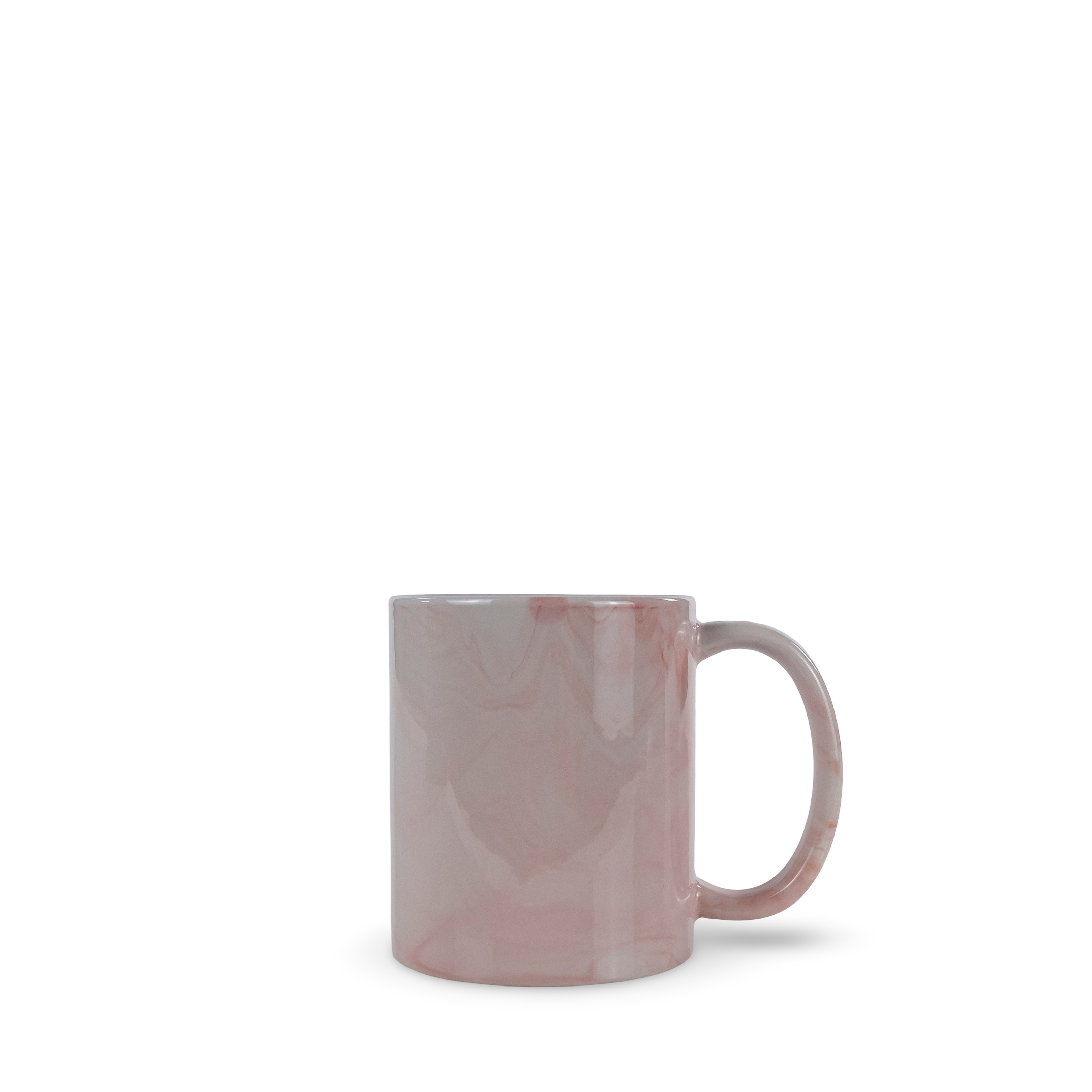 11oz Sublimatable Ceramic Coffee Mug Case (30 Units) - Marble Pink