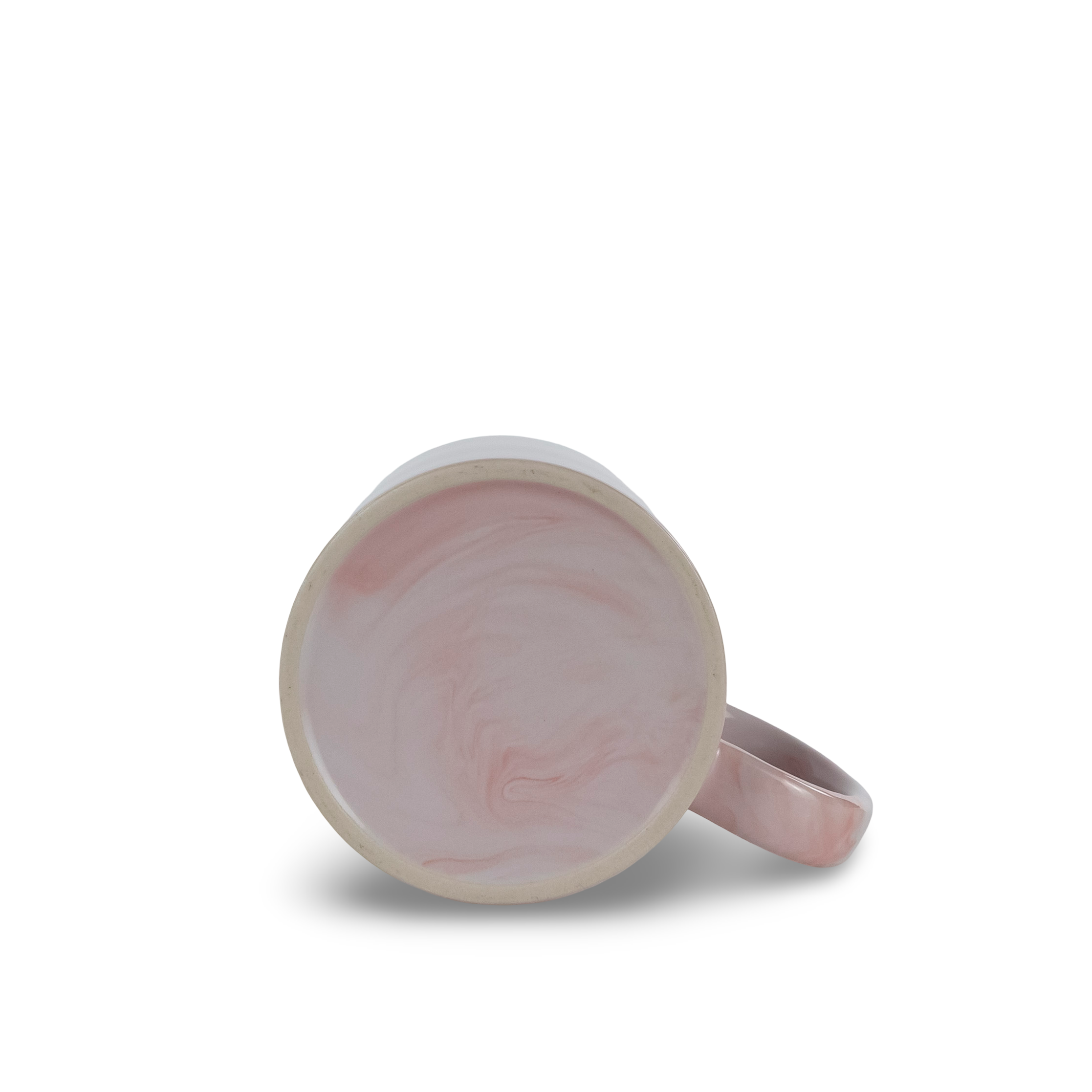 11oz Sublimatable Ceramic Coffee Mug - Marble Pink