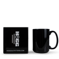 15oz Sublimatable Ceramic Heat Changing Coffee Mug - Black