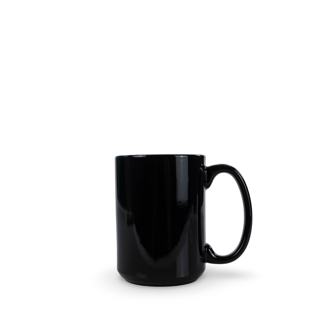 15oz Sublimatable Ceramic Heat Changing Coffee Mug Case (30 Units) - Black