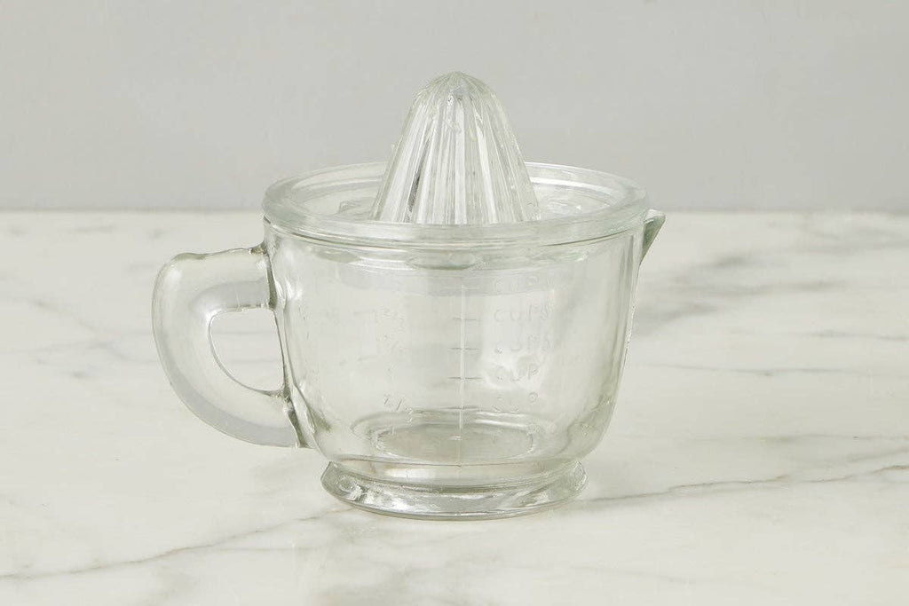 Bistro Glass Citrus Hand Press Juicer with Measuring Cup