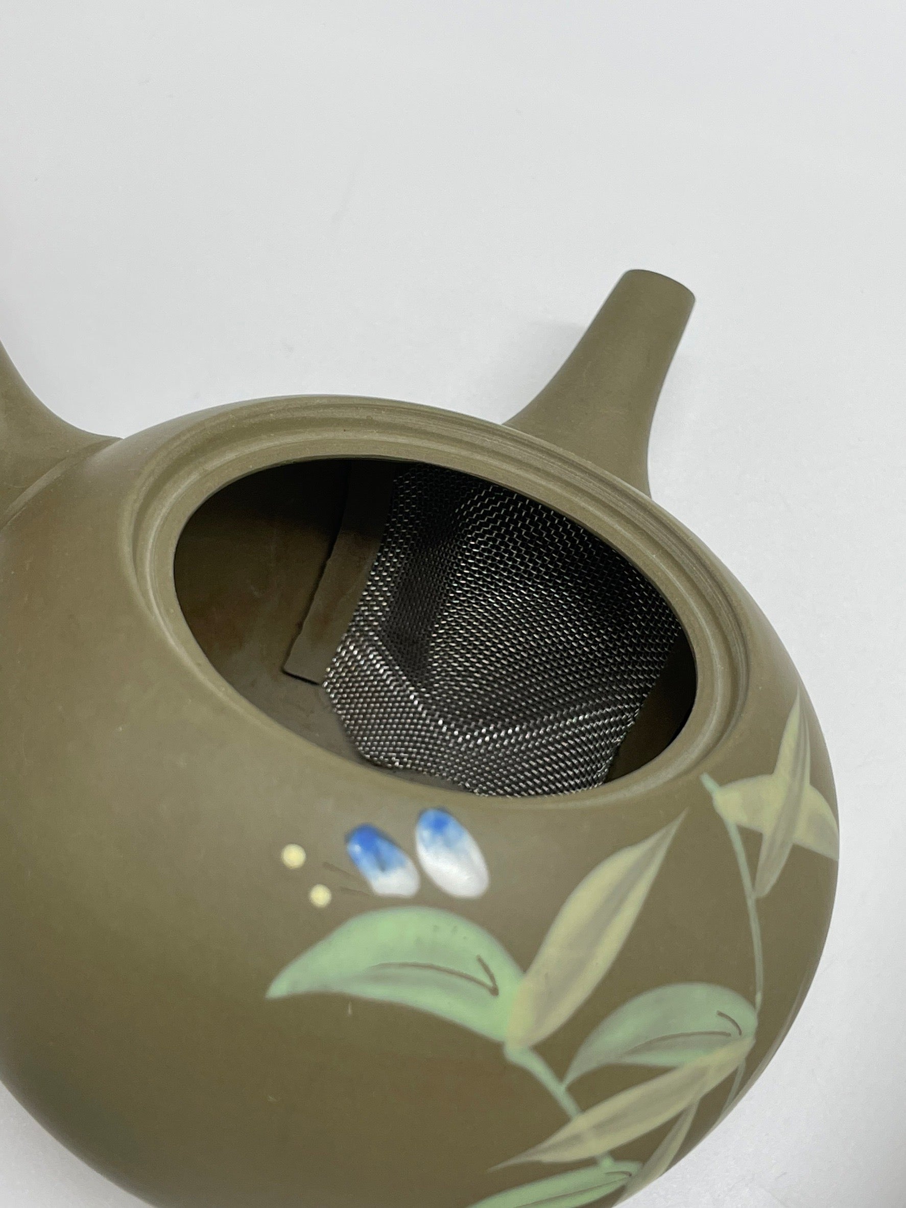 Japanese Kyusu - Floral Ryokudei Tokoname Teapot - 300ml