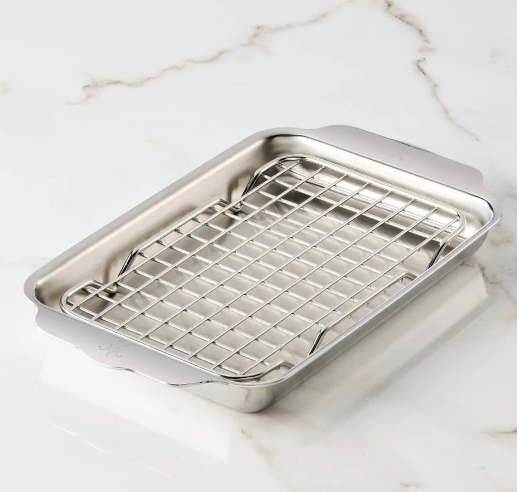 Hestan OvenBond Tri-ply Mini Eighth Sheet Pan with Rack