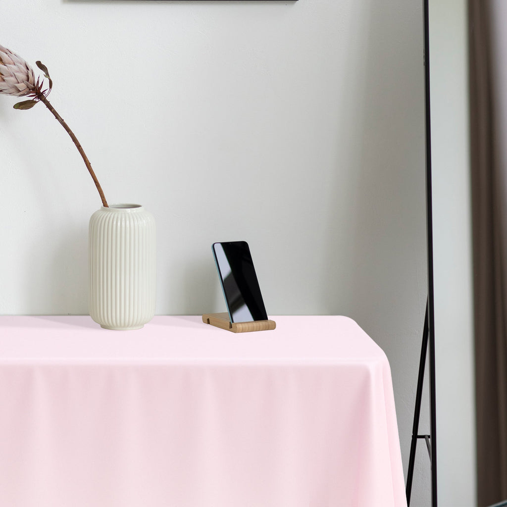 Pink Rectangular Disposable Plastic Tablecloths (54" x 108")