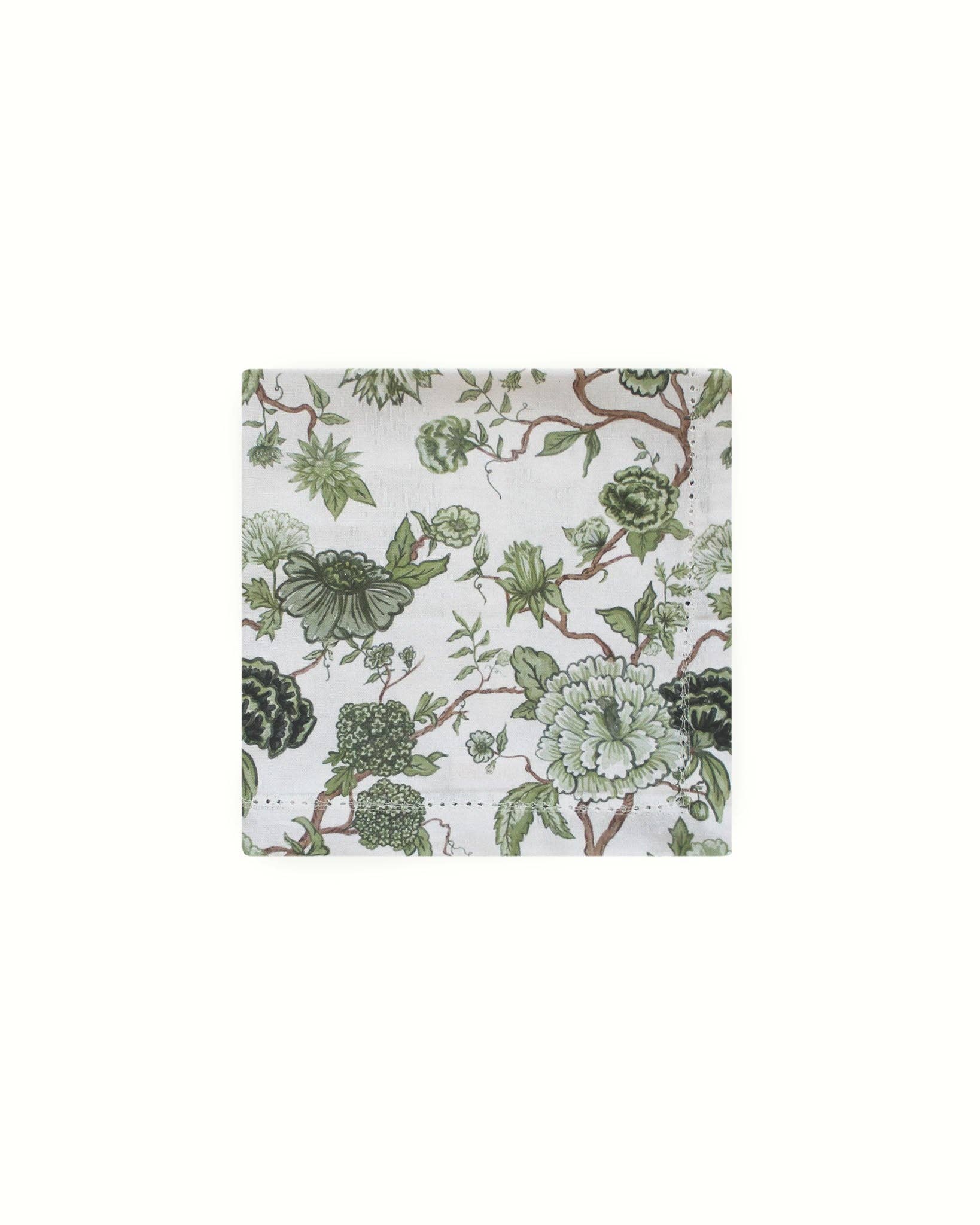 Florence Floral Napkins Set of Four: Fern