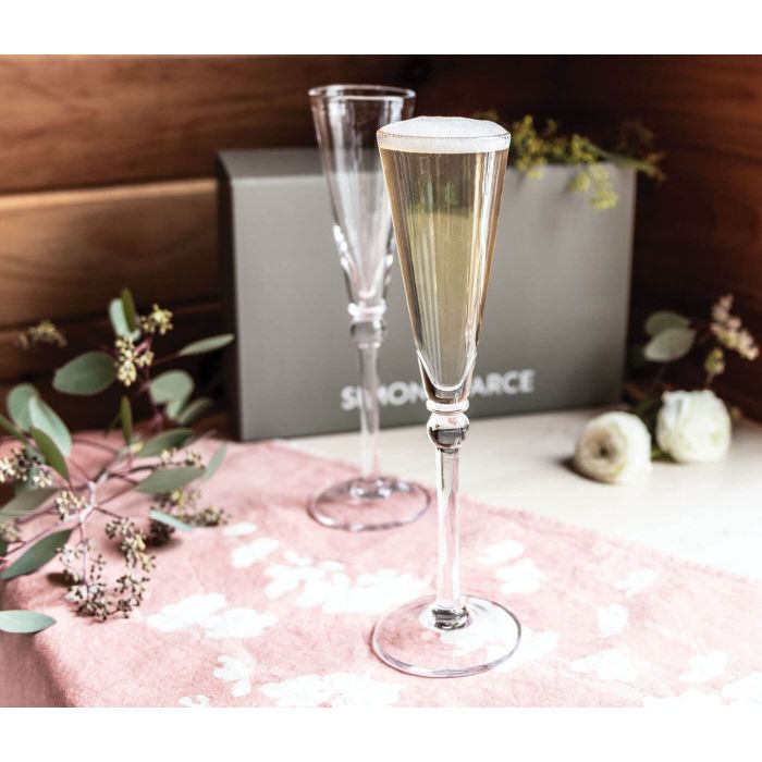 Simon Pearce Hartland Flutes in Gift Box